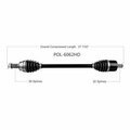 Wide Open Heavy Duty CV Axle POL HD FRONT L/R 60IN RZR RZR 4/S/900/1000/GENERAL POL-6062HD